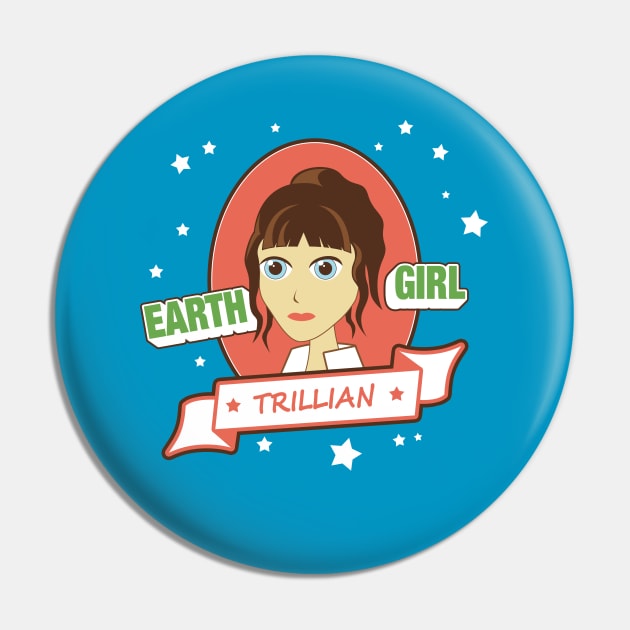 Earth Girl Pin by robotrobotROBOT