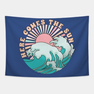 Vintage Surf Here Comes The Sun Tapestry