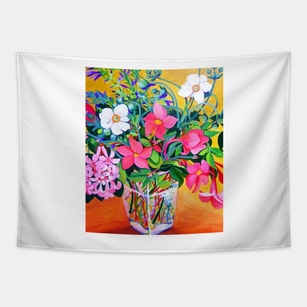 Floral Still Life Tapestry by veroniqueayac