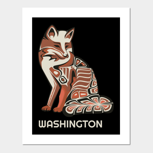 Washington Native American Tribal Fox Haida Style Wildlife Animal Lover Lover - Fox Lover - Posters and Art Prints | TeePublic Washington Native American Tribal Fox Haida Style Wildlife Animal Lover Lover - Fox Lover - Posters and Art Prints | TeePublic