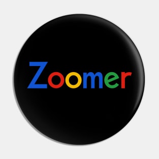 Cool Proud Zoomer Gen Z Slogan Pin