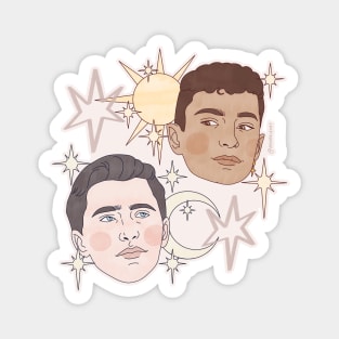 edwin x charles Magnet