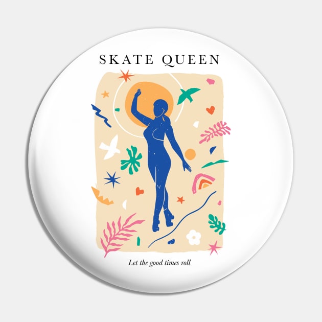 Skate Queen in Matisse Pin by Skate Charmer