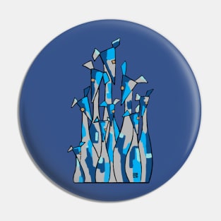 Nine Blue Friends Pin