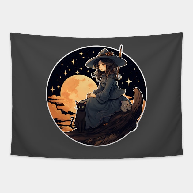 Fall Witch Tapestry by Outpost 111