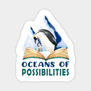 oceans of possibilities reading penguin Magnet