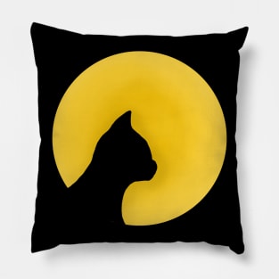 Cat in the Moon Pillow