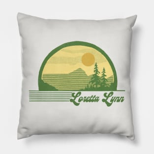 Loretta Lynn / Retro Style Country Fan Design Pillow