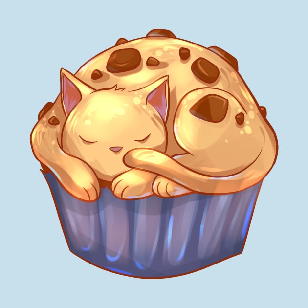 Chocolate Chip Muffin Cat by Claire Lin