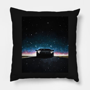 Lamborghini in space Pillow