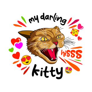 Valentine Day Angry Cat T-Shirt