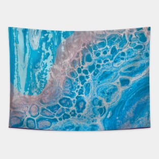 Summer Vibes Marble Waves Tapestry