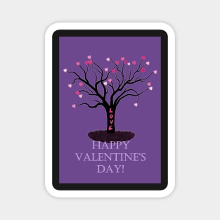 Valentine Tree Card Magnet