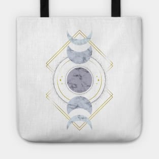 Marble Moon Phases Tote