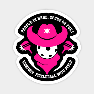 Pink Pickleball Frontier: A Sheriff's Tale Magnet