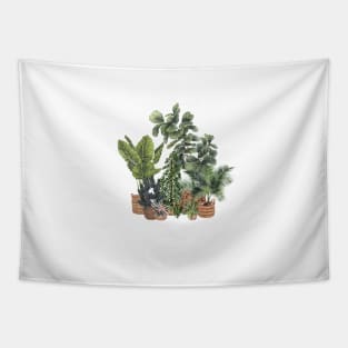 House Plants Illustration 17 Tapestry