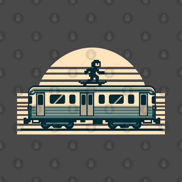 Subway Surfing by Retro Travel Design