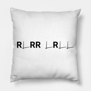 Paradiddle: RLRR LRLL Drum Rudiment Enthusiast Pillow