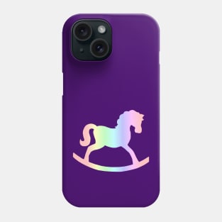 Pastel Rocking Horse Silhouette Phone Case