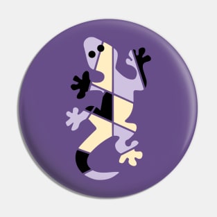 Three-color Lizard Pin