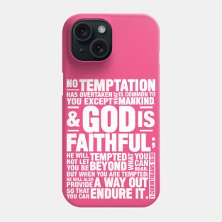 1 Corinthians 10:13 Phone Case