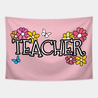 Mothers Day 2022 Teacher Flowers Butterflies Spring Tapestry