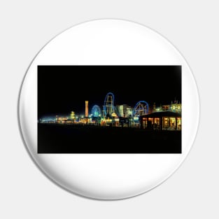 Ocean City Nj Skyline At Night Pin