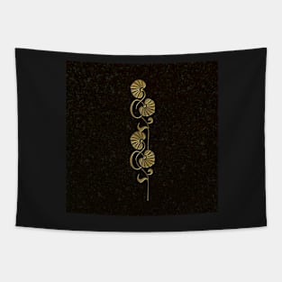 gold palm Tapestry