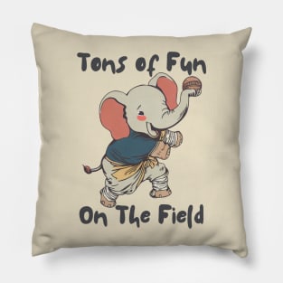 Elephant baseball team Pillow