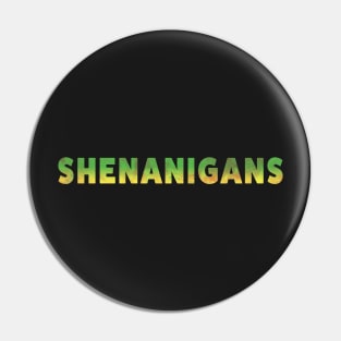 Crystal Shenanigans Green Yellow Pin