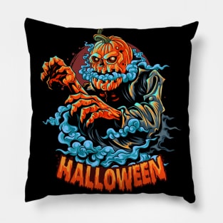 Halloween pumpkin head zombie Pillow