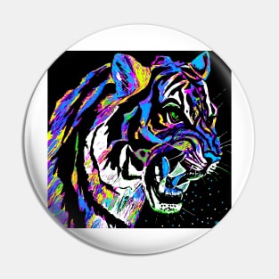 Fantasy Stalking Tiger Pin