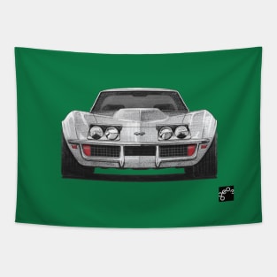 Geo3Doodles Corvette Doodle Tapestry