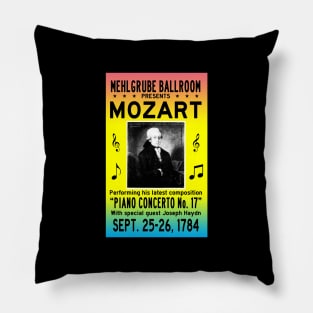 Mozart Concert Poster Pillow