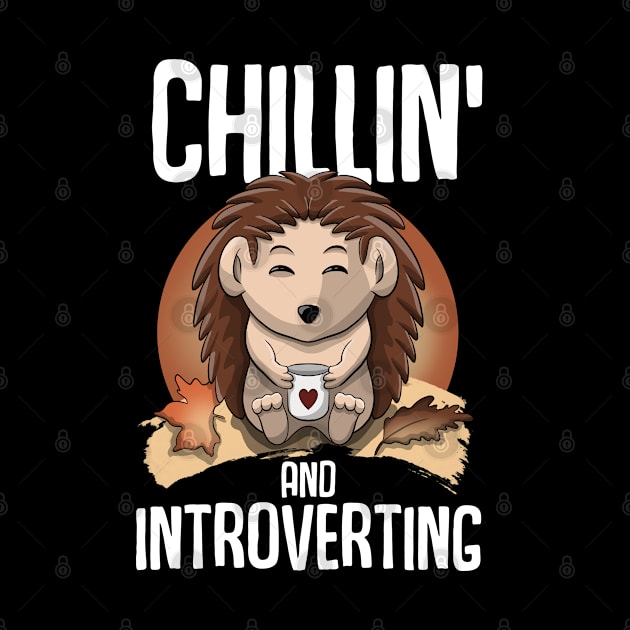 Chillin and introverting Hedgehog by MerchBeastStudio