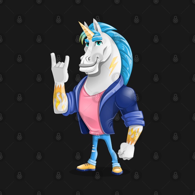 Most wanted-Bad Boy Unicorn by shirtsandmore4you