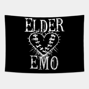 Elder Emo. Alternative Scene, Old Emo Kids Valentine Heart Tapestry