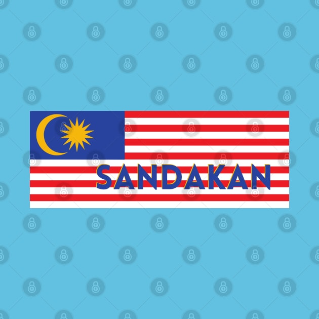 Sandakan City in Malaysian Flag by aybe7elf