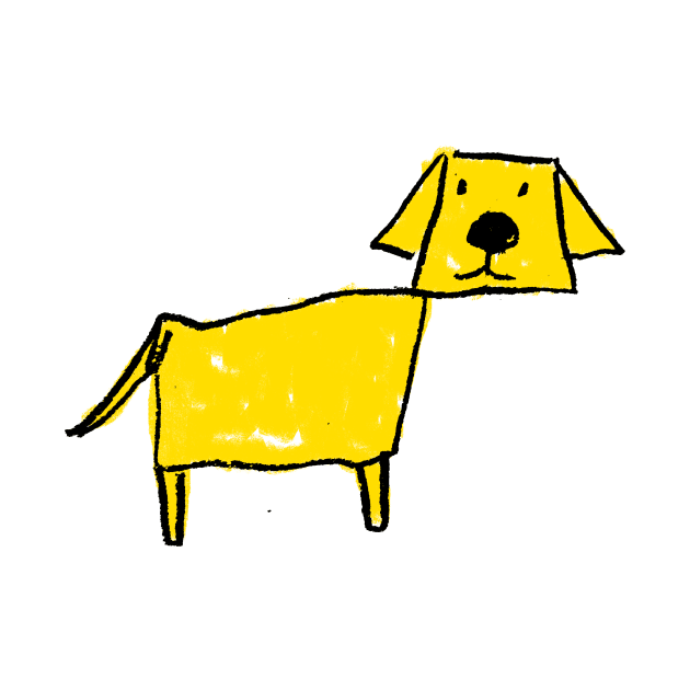 a dog my kid drew by MacSquiddles