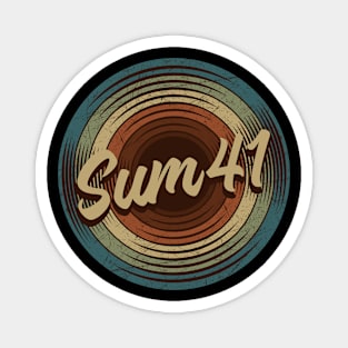 Sum 41 Vintage Vinyl Magnet