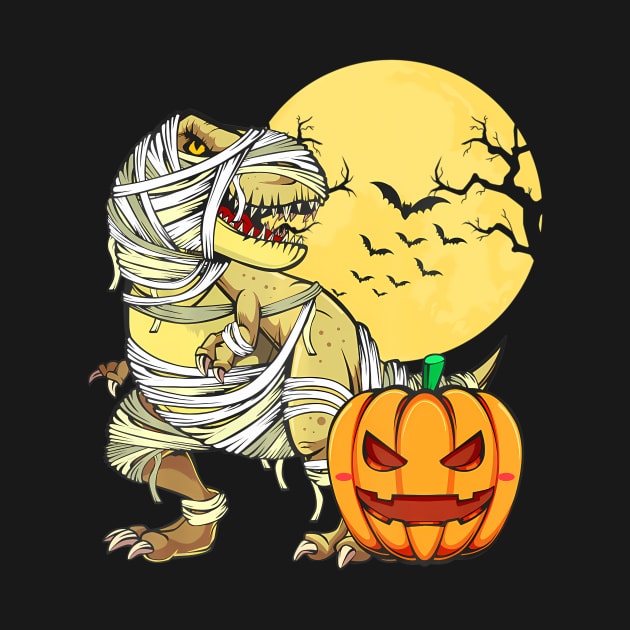 Dinosaur T-rex Pumpkin Mummy Boys Halloween Party by eylaaadamf