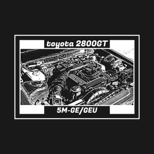 TOYOTA CELICA 2800GT A60 ENGINE (Black Version) T-Shirt