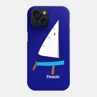 Penguin Dinghy Sailboat Phone Case