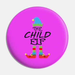 The Child Elf Matching Family Group Christmas Party SANTA Pin