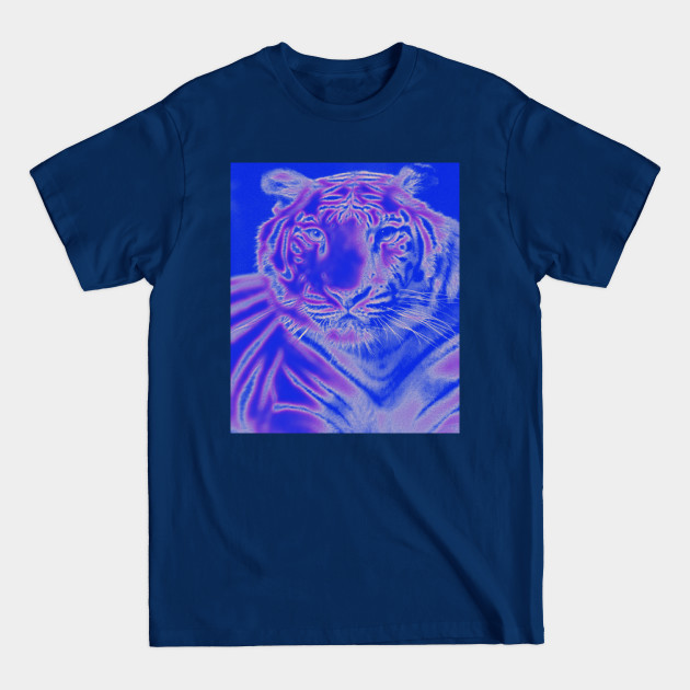 White Tiger from India - Purple colour - White Tiger - T-Shirt