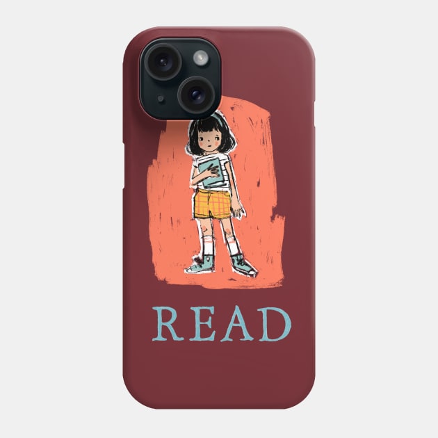 Book Love - Read Print Phone Case by Shelley Johannes Art