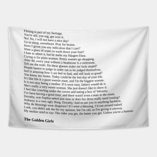 The Golden Girls Quotes Tapestry