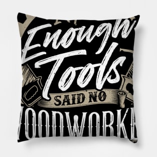 Funny Woodworker Lumberjack Design Pillow