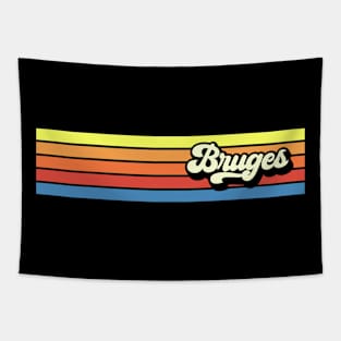 Bruges Belgium Retro Vintage Aesthetic Tapestry