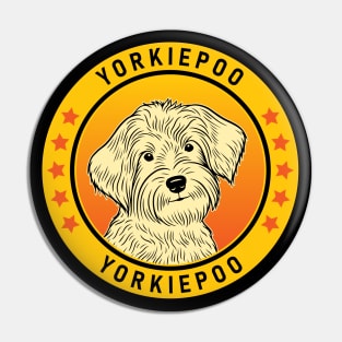 Yorkiepoo Dog Portrait Pin